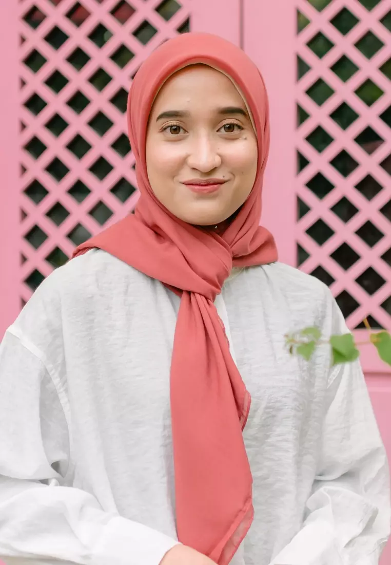 Yana Voal Square Rapture Rose