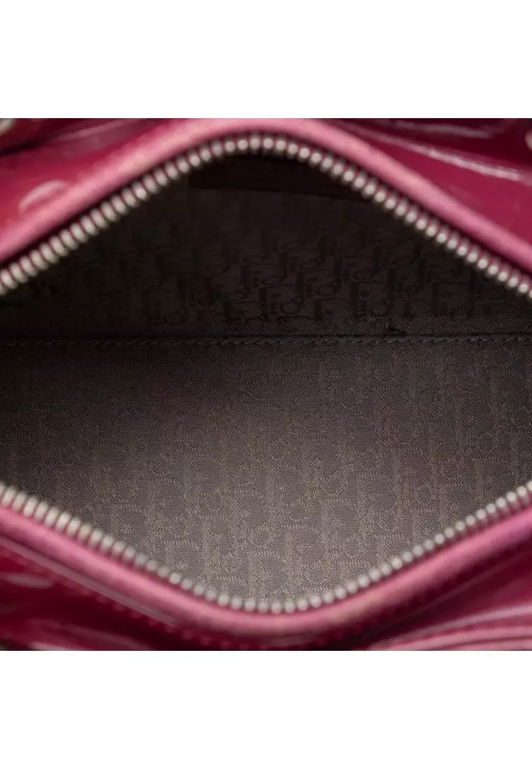 Pre-Loved Dior Medium Patent Cannage Lady Dior