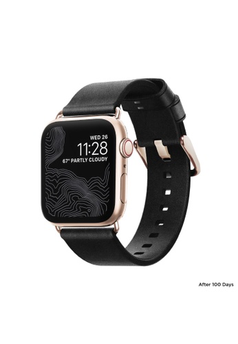Shop Nomad Leather Modern Build Apple Watch Strap 40 38mm Gold Hardware Online On Zalora Philippines
