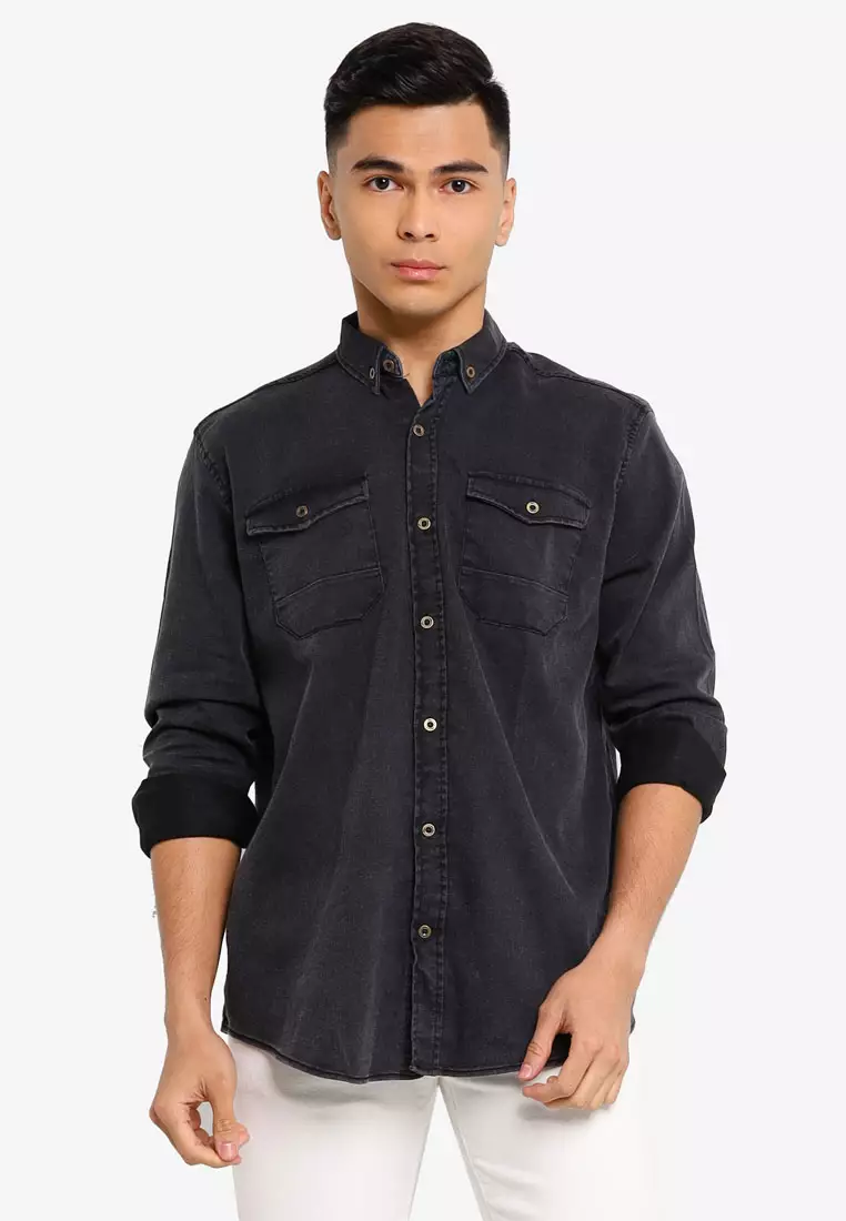 Buy Trendyol Metal Button Double Pocket Shirt Online ZALORA Malaysia