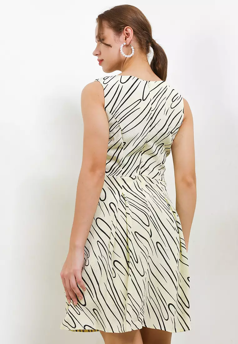 Mina Dress In Cream Print