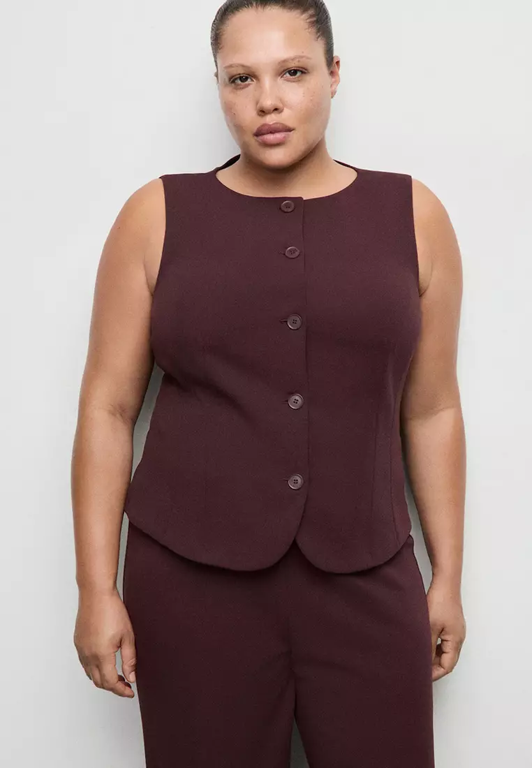 Suit Waistcoat With Buttons