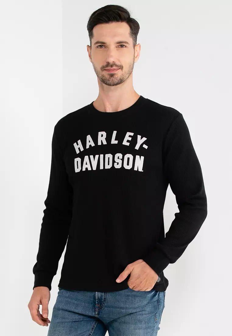 Buy Harley Davidson Staple Thermal Sweater Online ZALORA Malaysia