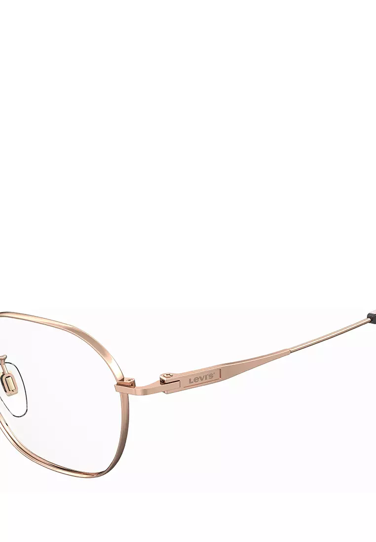 LEVI-S Optical glasses LV 7110/F-DDB, GEOMETRIC / OCTAGONAL Shape with GOLD COPPER Color