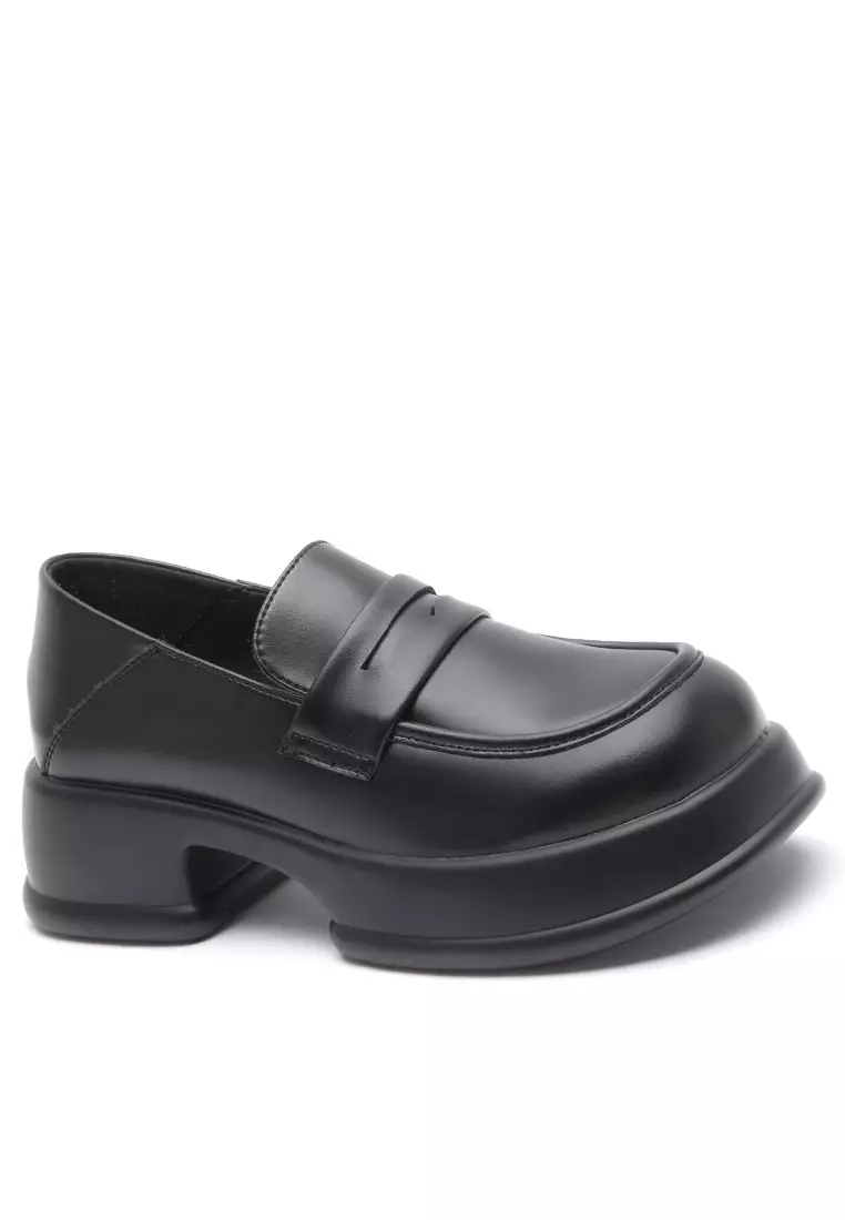 Buy Twenty Eight Shoes 5CM Platform Leather Penny Loafers MZ60050