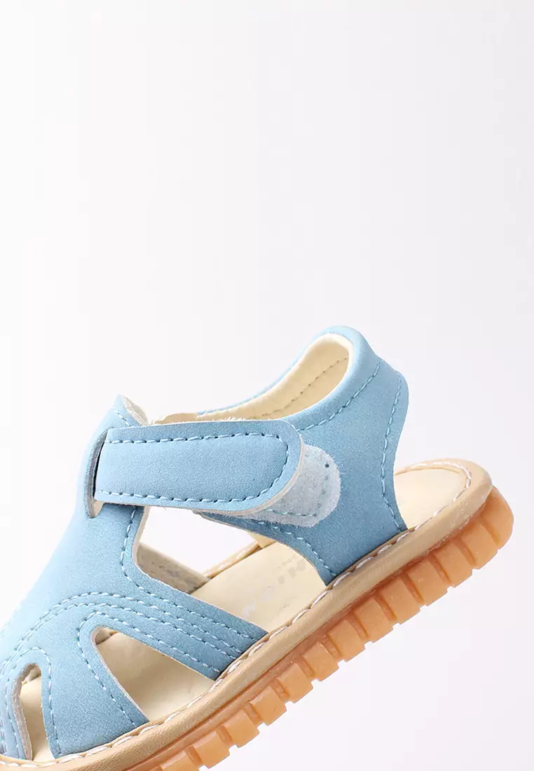 Sepatu Sandal Bayi Prewalker Anak Laki Laki dan Perempuan Bunyi Cit Cit Polos Import Venrz Coklat