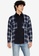ZALORA BASICS multi Panelled Flannel Shirt 6D8FFAA97FB9BDGS_1