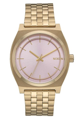 NIXON Time Teller Gold / Pink Jam Tangan Unisex A0452360 - Stainless Steel - Gold