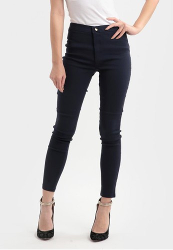One Button Jegging in Navy