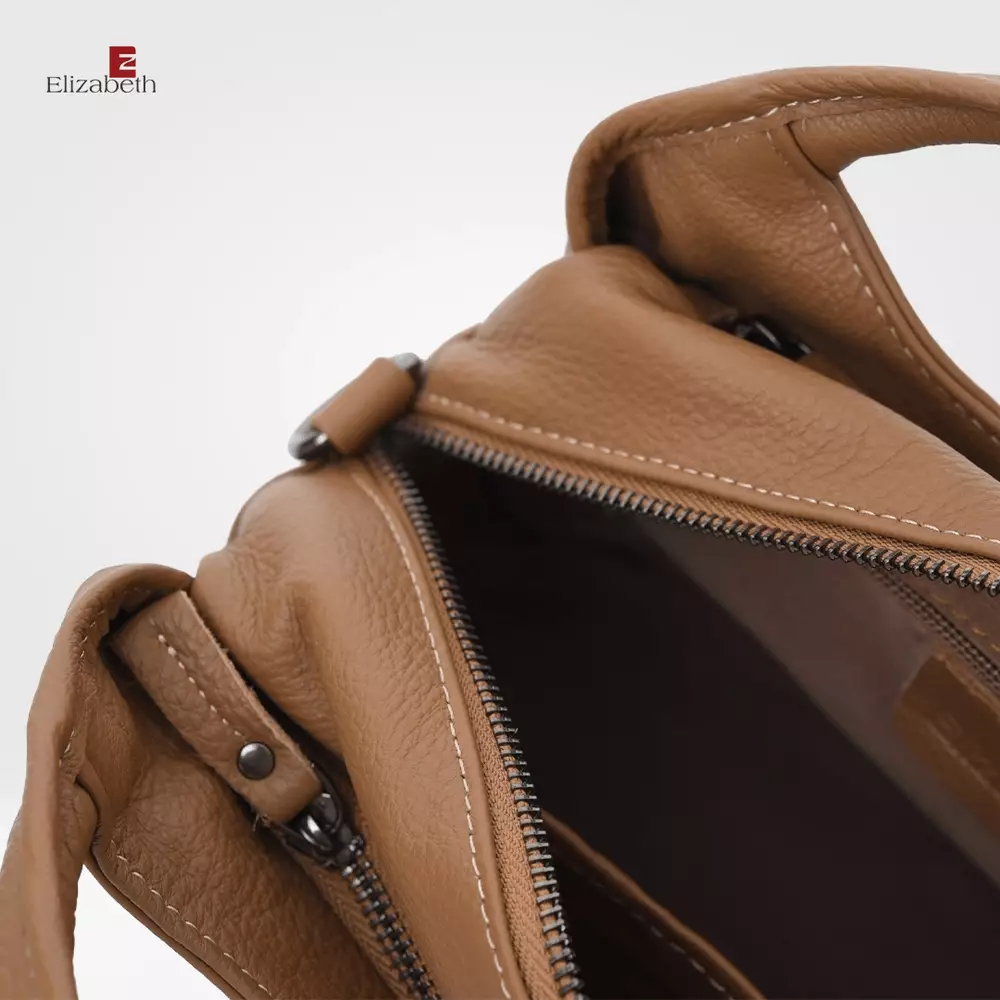 Tas Elizabeth Genuine Leather Sling Bag 0720-0502 Khaki