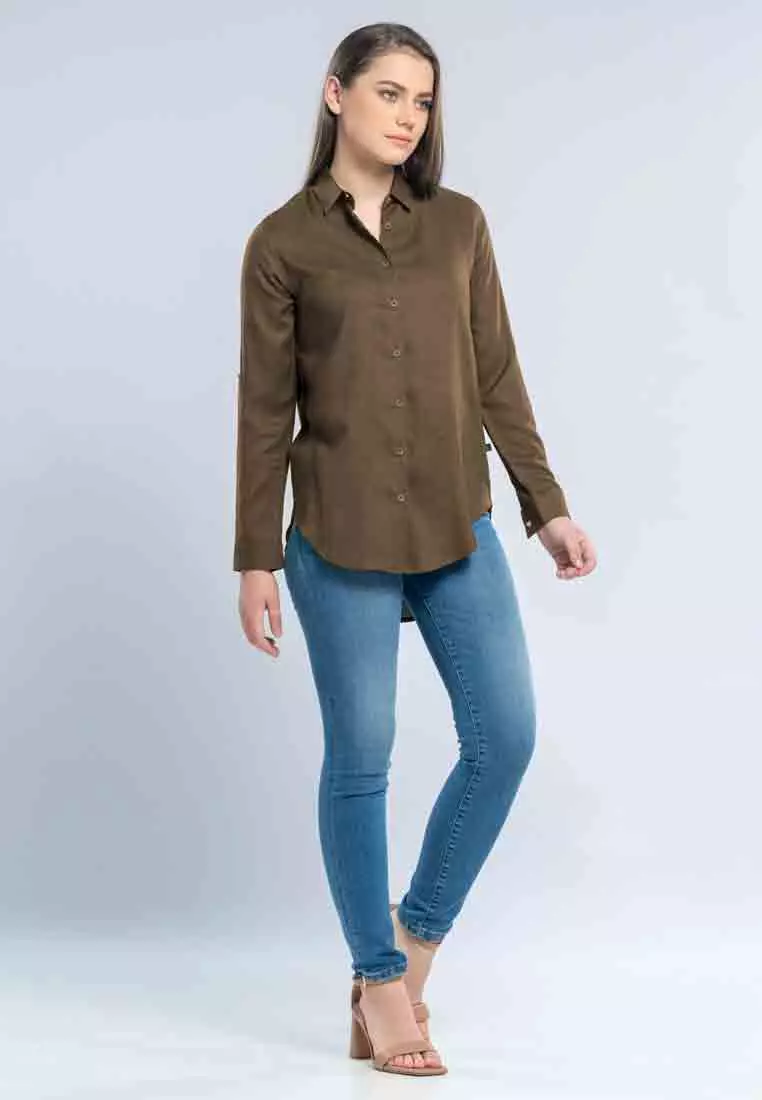 C2 Eostre Brown Casual Shirt