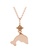 Her Jewellery gold Dolphin Pendant (Aquamarine, Rose Gold ) - Made with Swarovski Crystals 251E3AC2B9D180GS_3
