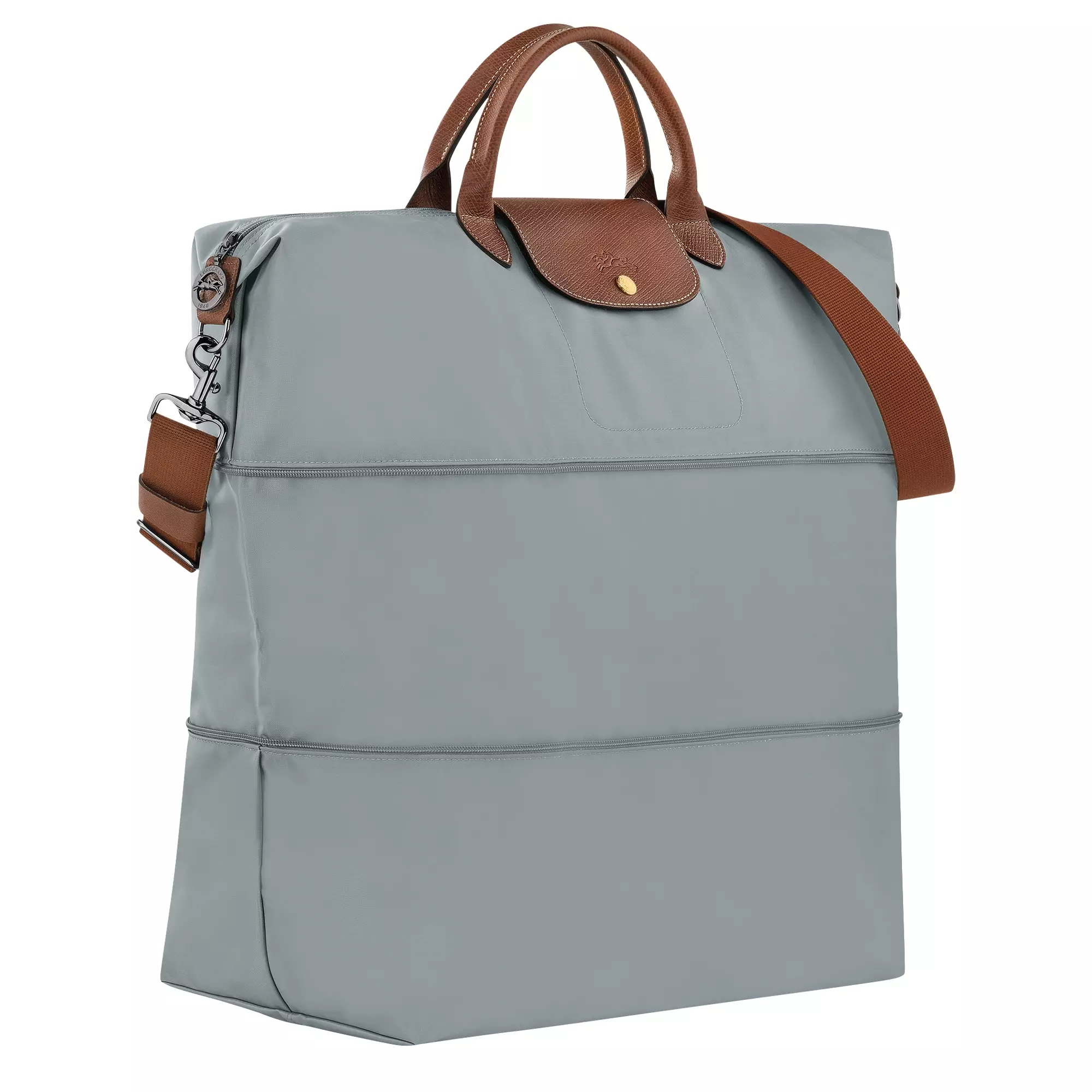 Le Pliage Original Travel Bag Expandable - Grey Steel