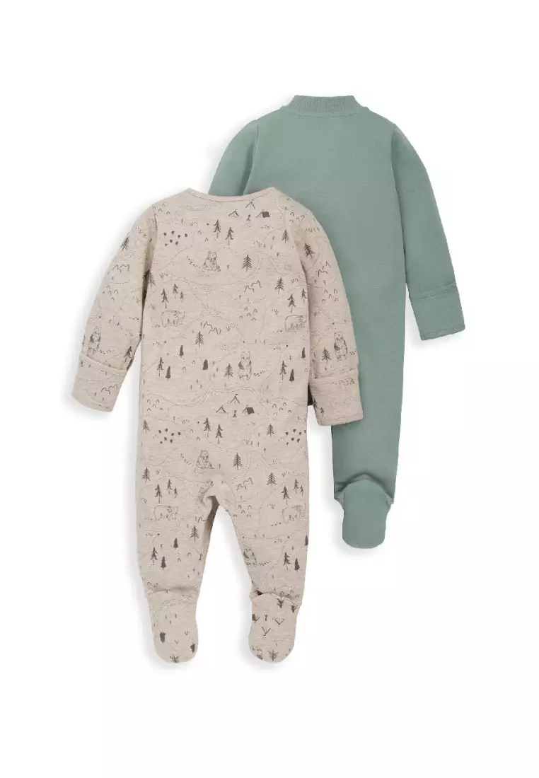 Woodland Sleepsuits Set Of 2