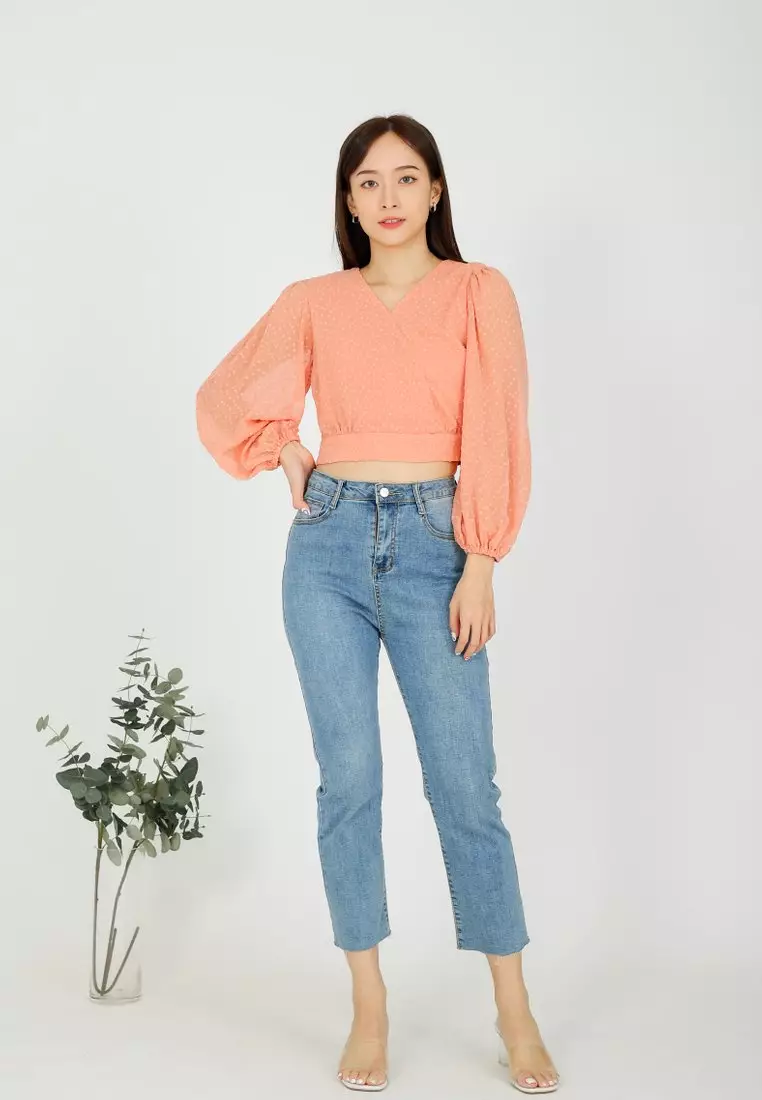 Blush chiffon 2024 top