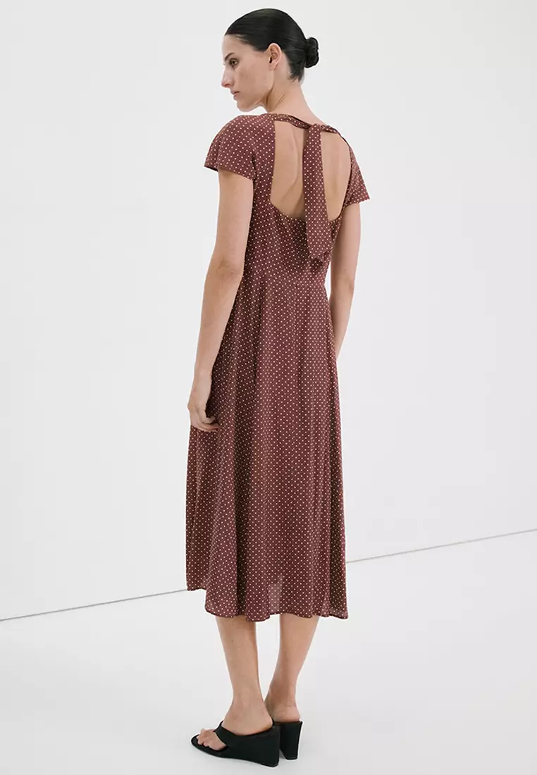 A-Line Polka-Dot Dress