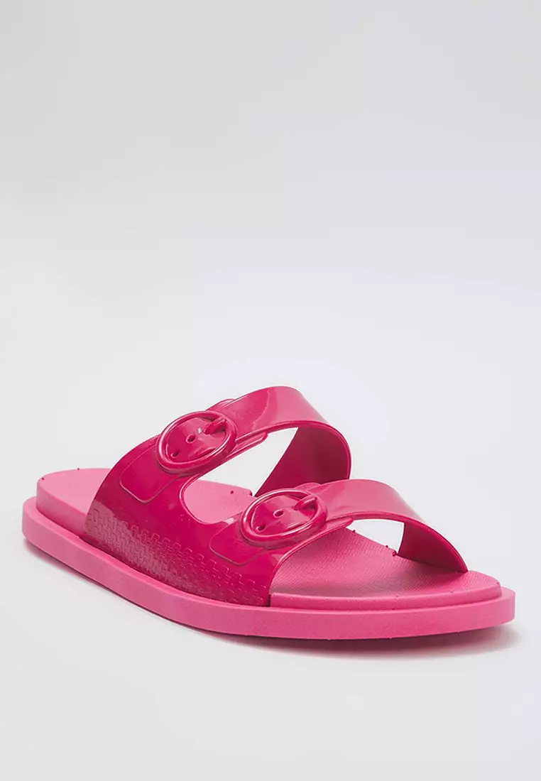 Fuchsia Double Band Slippers