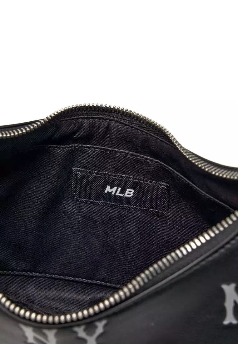 Classic Monogram Embossed New York Yankees Hobo Bag - NY Black 