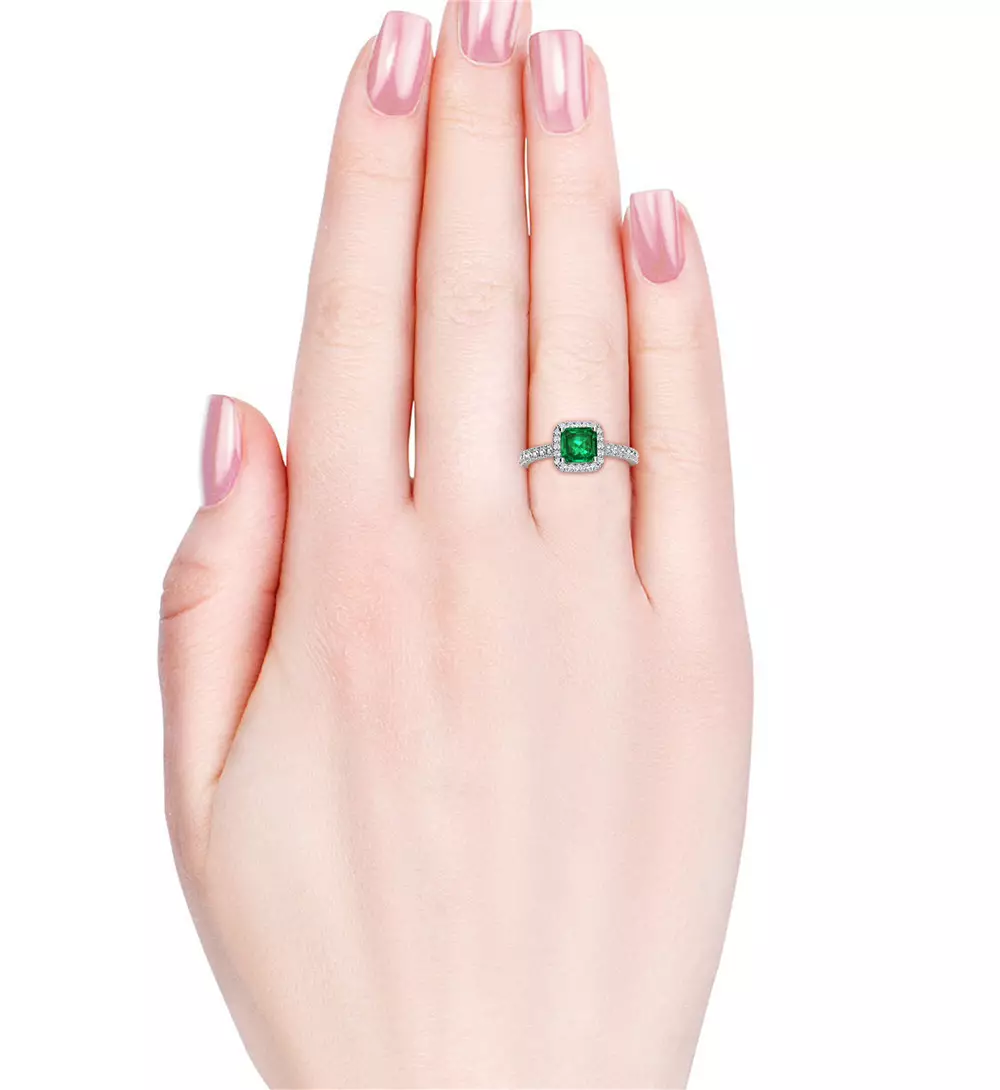 [ EMERALD COLLECTION ] Emerald Ring S295 - Cincin Emerald S925 by Her Jewellery