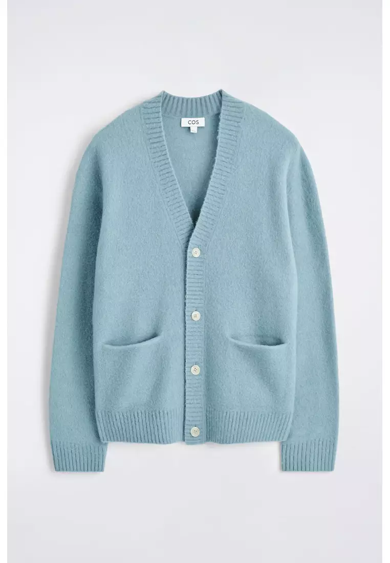 Buy COS BRUSHED-WOOL V-NECK CARDIGAN 2026 Online | ZALORA