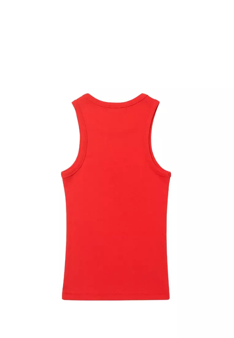 Tank Racer Mardi Star Logo - Red Beige