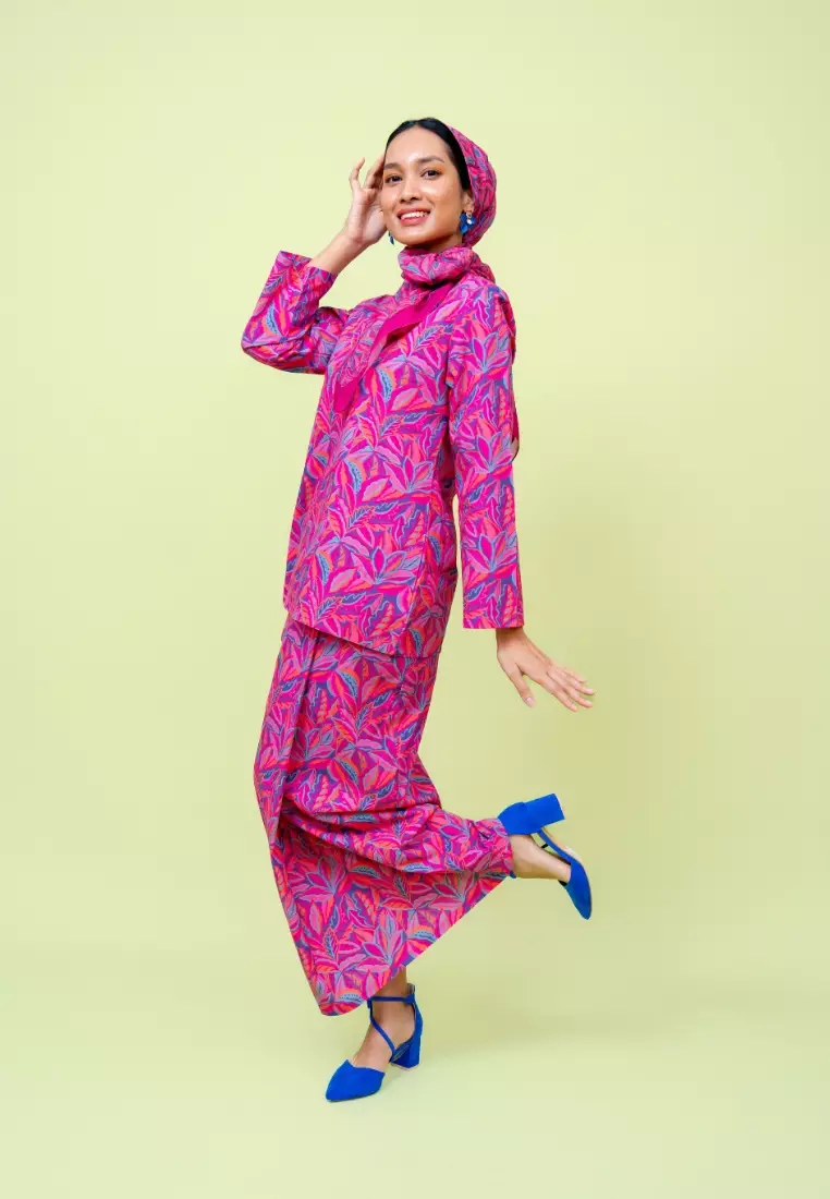 Bayu Somerset Mora Kurung - Pink