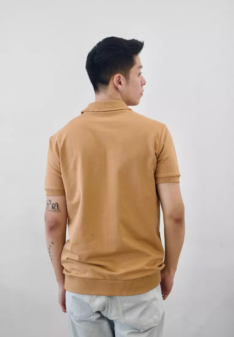 Kale HUGO Dusty Brown / Polo Shirt Lengan Pendek Pria