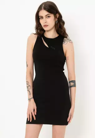 white christmas dresses Armani Exchange Liquid Bronze Dress (XS) – Holy Thrift main image 1