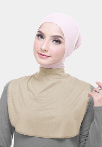 COTTON BEE beige Dalaman Hijab Manset Leher Penutup Dada - Nude Cream 85B4BAAA5819BCGS_1