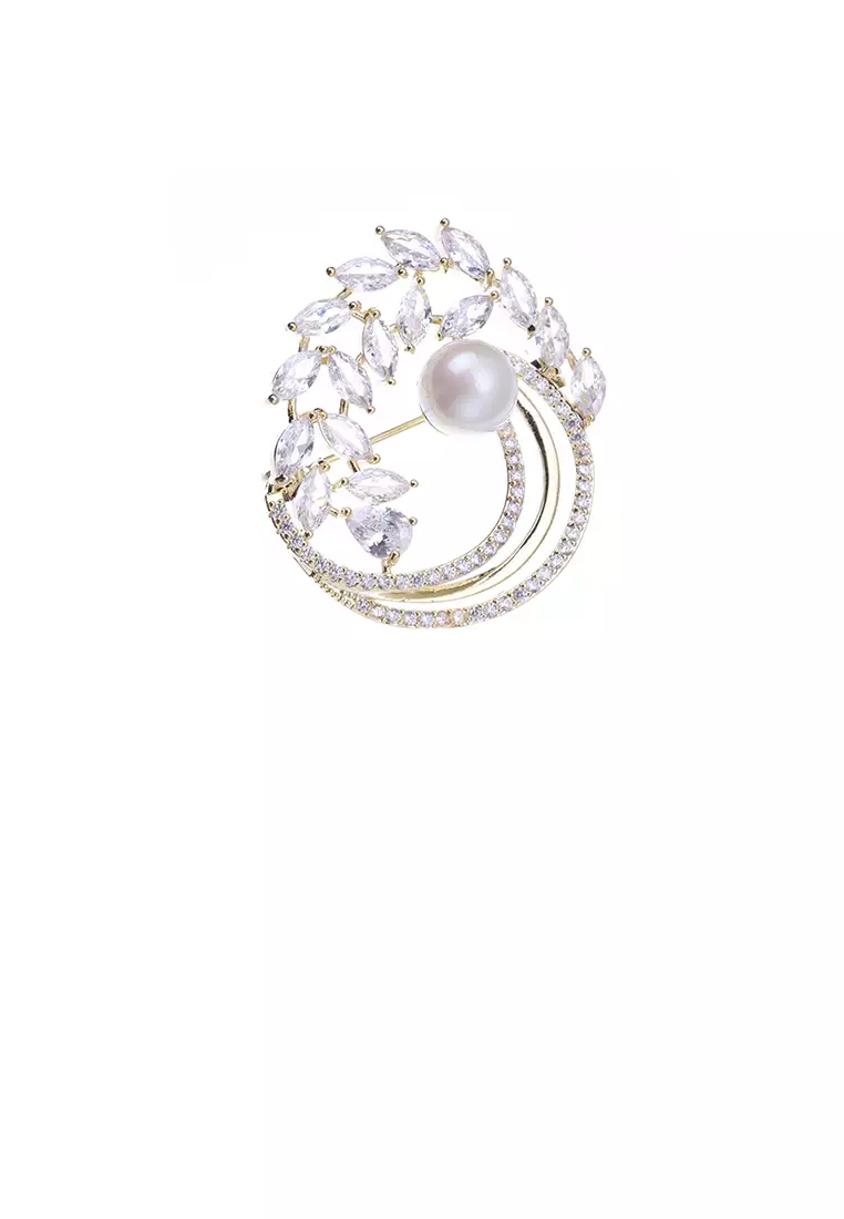 White gold hotsell brooch