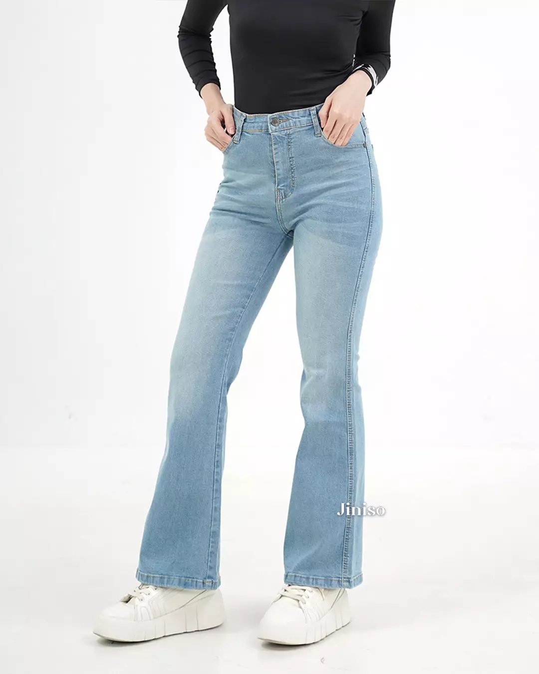 Highwaist Stretch Cutbray Pocket Jeans 710 HANGOUT