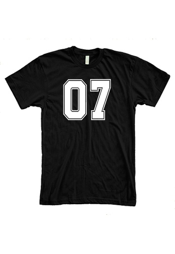 MRL Prints black Number Shirt 07 T-Shirt Customized Jersey 87B1CAA660E55AGS_1