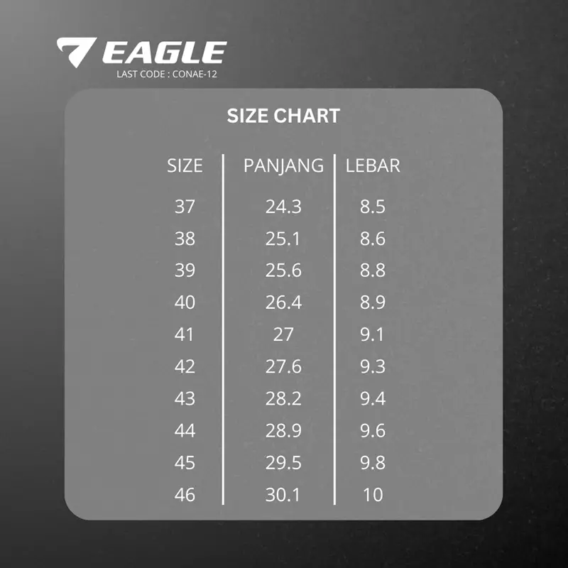 Eagle Sepatu Badminton Viking - HITAM/MERAH