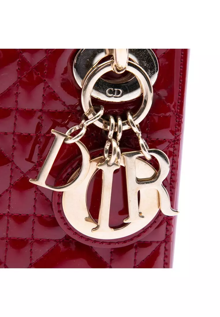 Pre-Loved Dior Mini Patent Cannage Lady Dior