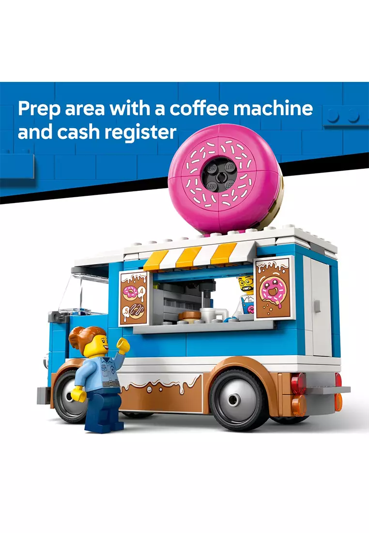 City 60452 Donut Truck, Age 5+, Building Blocks, 2025 (196pcs)