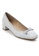 Shu Talk grey AMAZTEP Squared Toe With Classy Bow Pumps E8865SH0B1284BGS_2