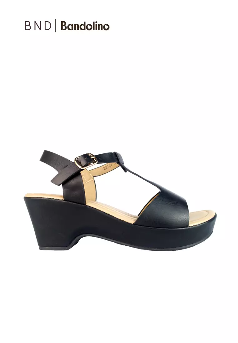 Discount on BND  shoes - SKU: BND - Bandolino Faye Wedges 82704 Black