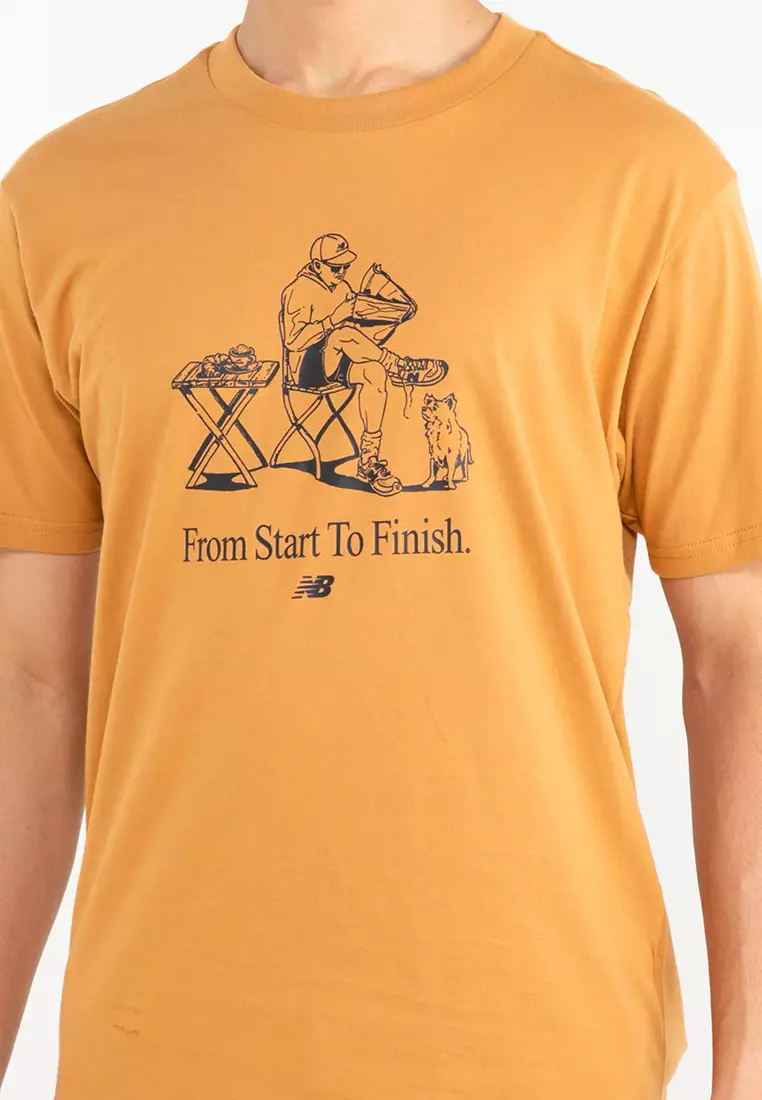 Men's Essentials Cafe Grandpa Cotton Jersey T-Shirt Apparel - New