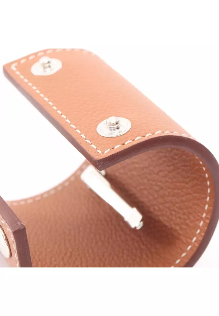 Pre-Loved Hermès Idol mini dog hair accessory leather Brown