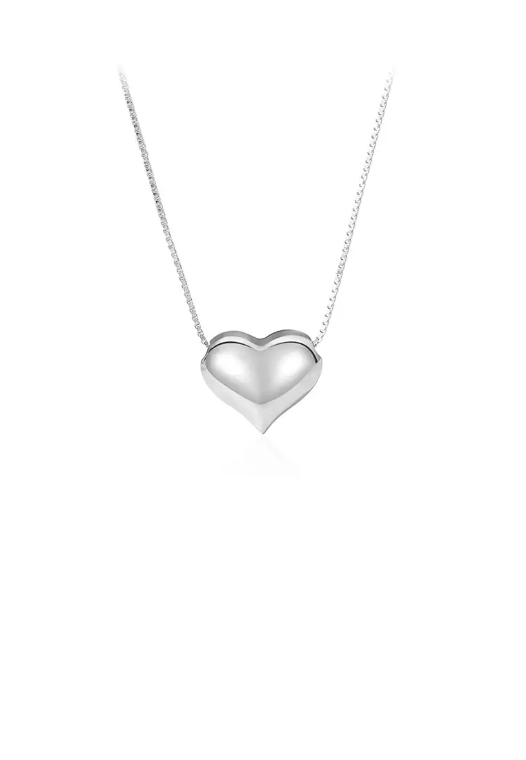 Buy Mooclife 925 Sterling Silver Simple and Cute Heartshaped Pendant