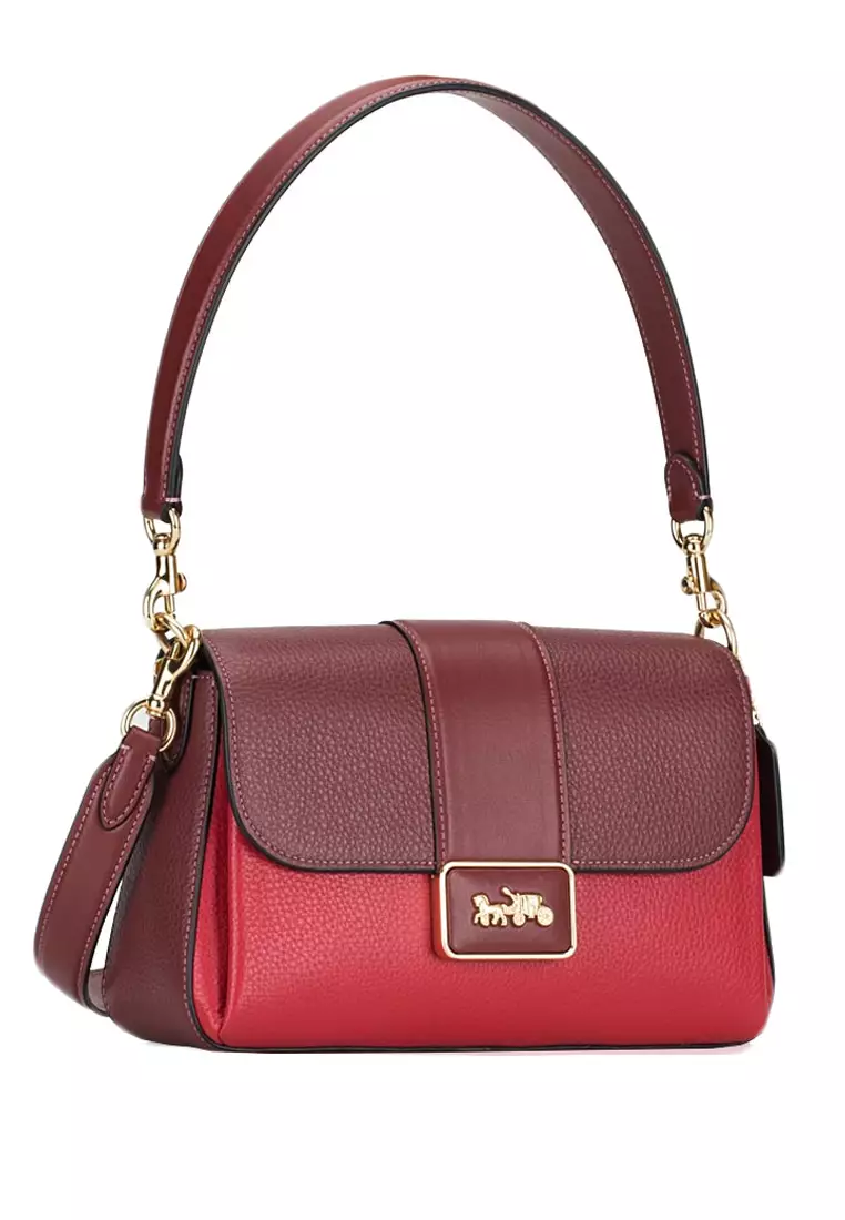 Red sales coach bag