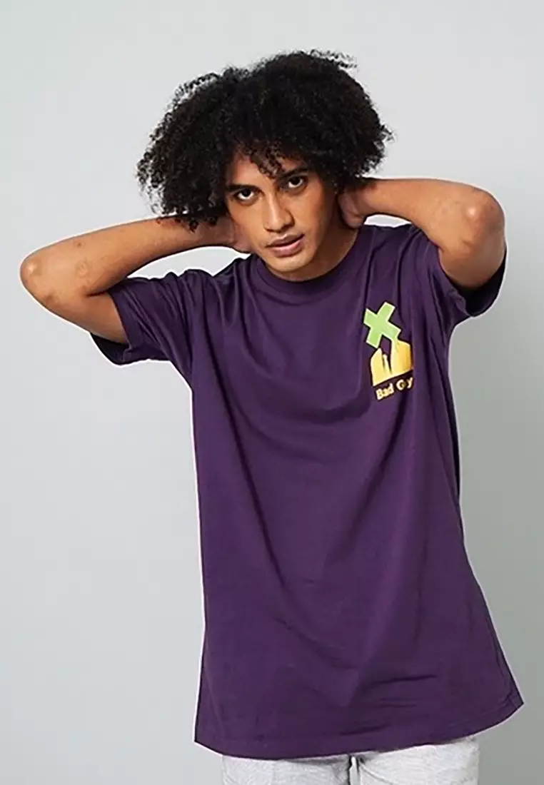 LGS Street - Badguy - Kaos - Streetwear - Ungu - Unisex - ST.30.H045.022