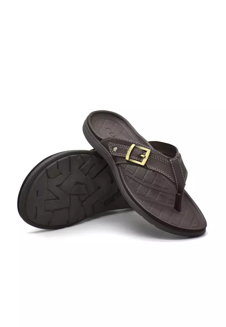 Carvil Sandal Pria Gilbran-01 M Dark Brown