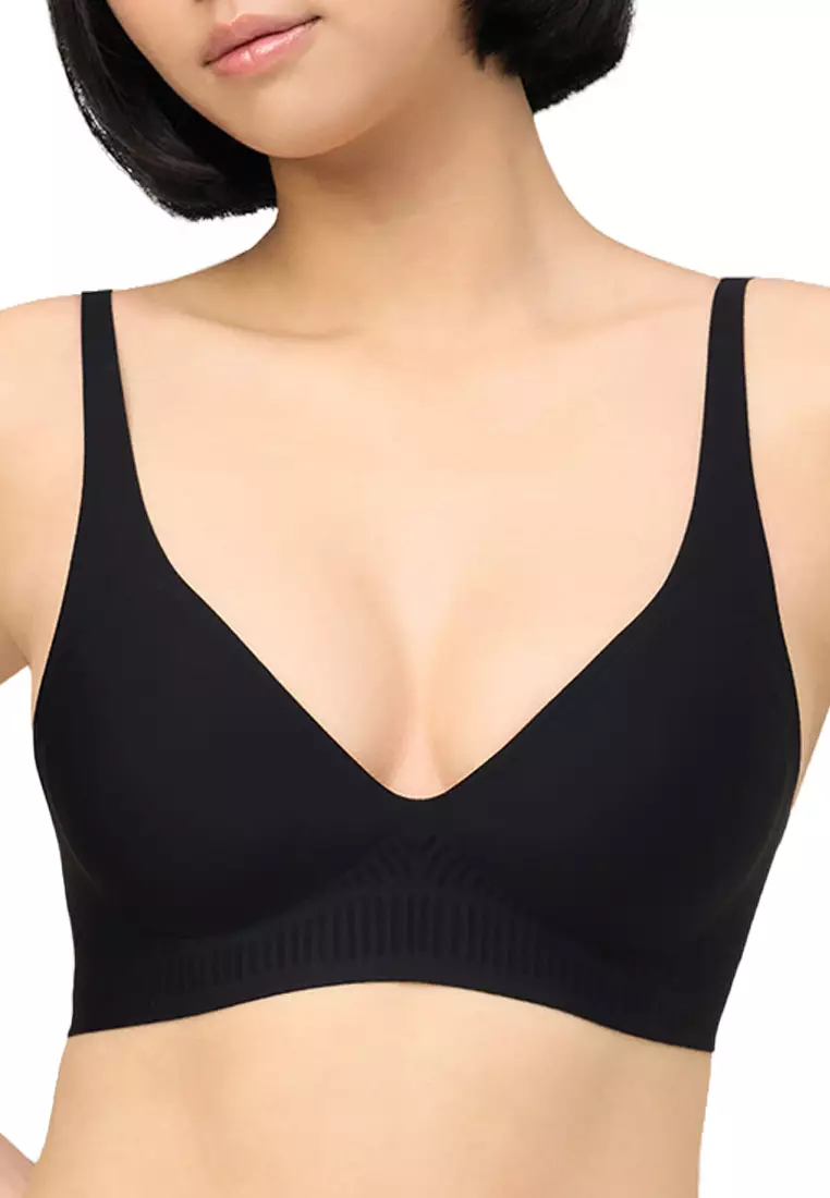 Zone Easy Non-Wired Padded Bra for Women- Black