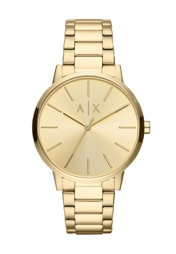 Armani Exchange Cayde Gold Stainless Steel Watch AX2707 | ZALORA Philippines