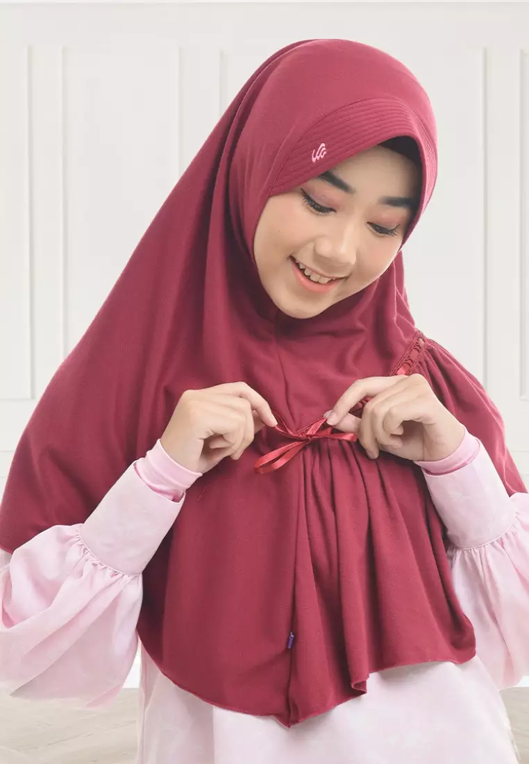 Rabbani - Kerudung Sekolah Instan Amira XL - Red