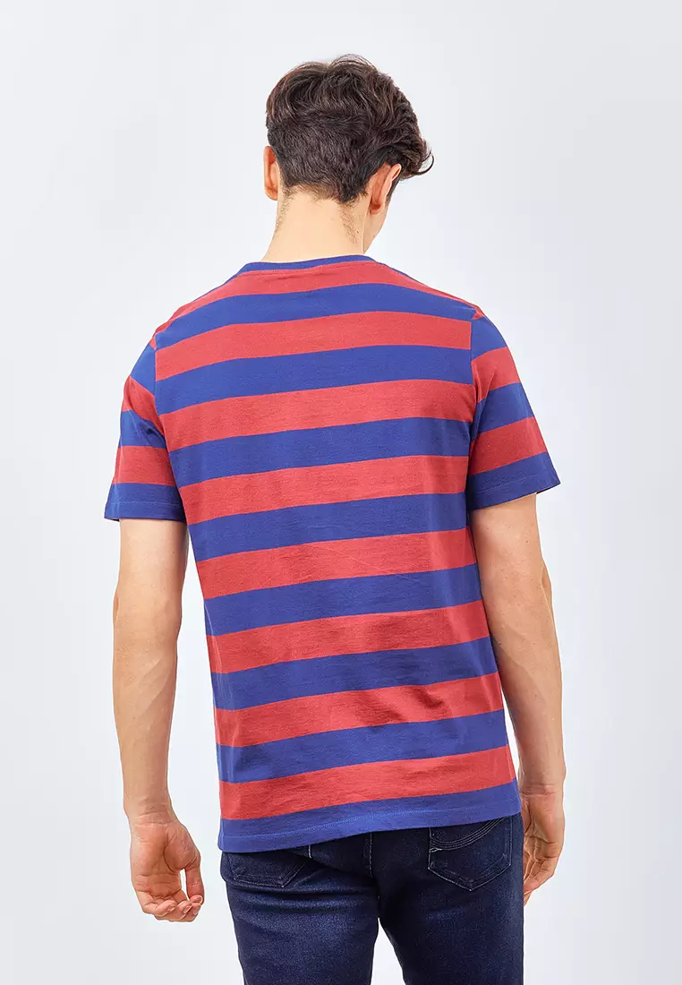 Manzone Kaos Lengan Pendek Pria ALVARO 3 - RED Colour RED