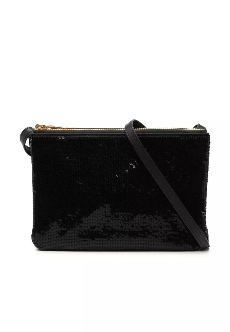 Pre-Loved Celine Small Sequin Trio Crossbody