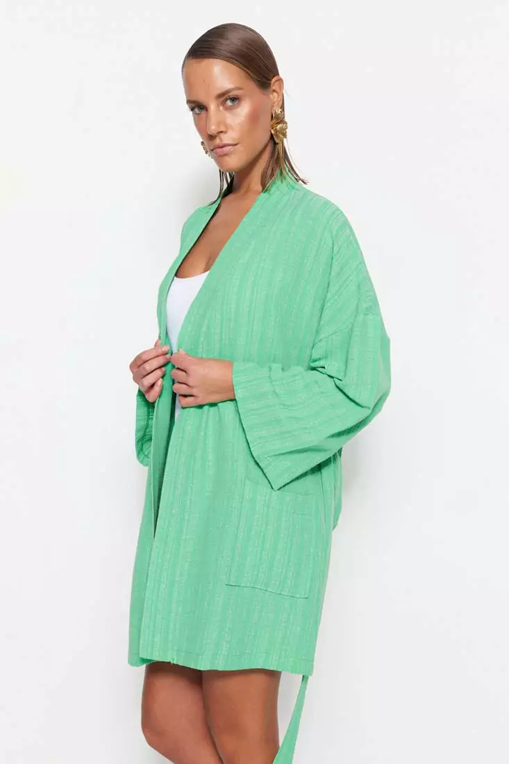 Mint green kimono cardigan outlet