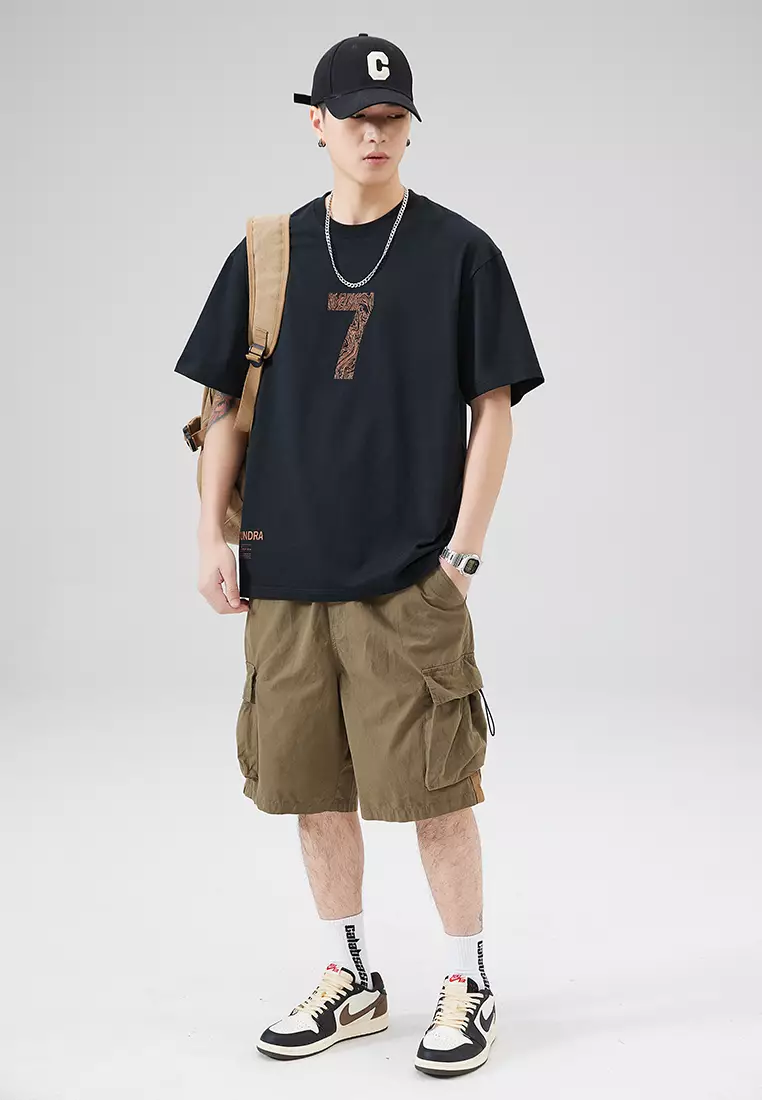 數字印花短袖T恤 AY-D5512